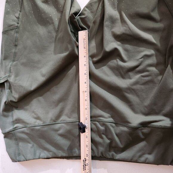 Torrid Active Leggings With Side Pockets Dots Plus Size 5 Olive Green - Picture 11 of 16